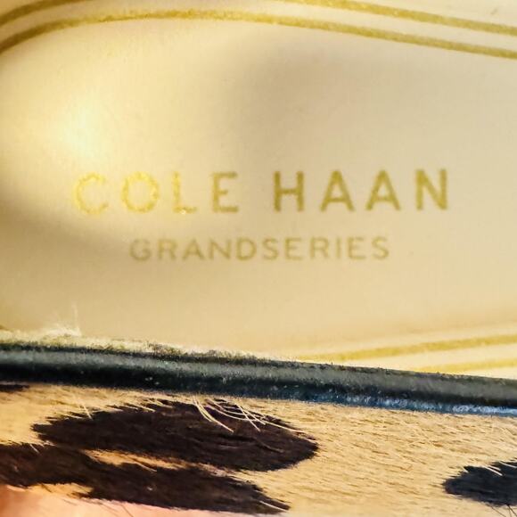 Cole Haan Shoes Womens 8.5 Brown Leopard Calf Hair Grandseries Dress Pumps Heels - Picture 11 of 13